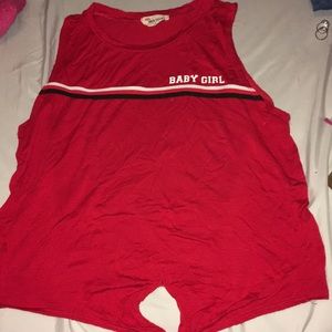 Red shirt “baby girl”